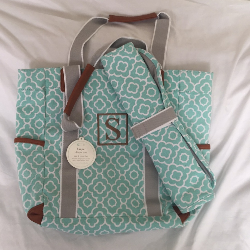 Pottery Barn Geo Harper Tote Diaper Bag NWT